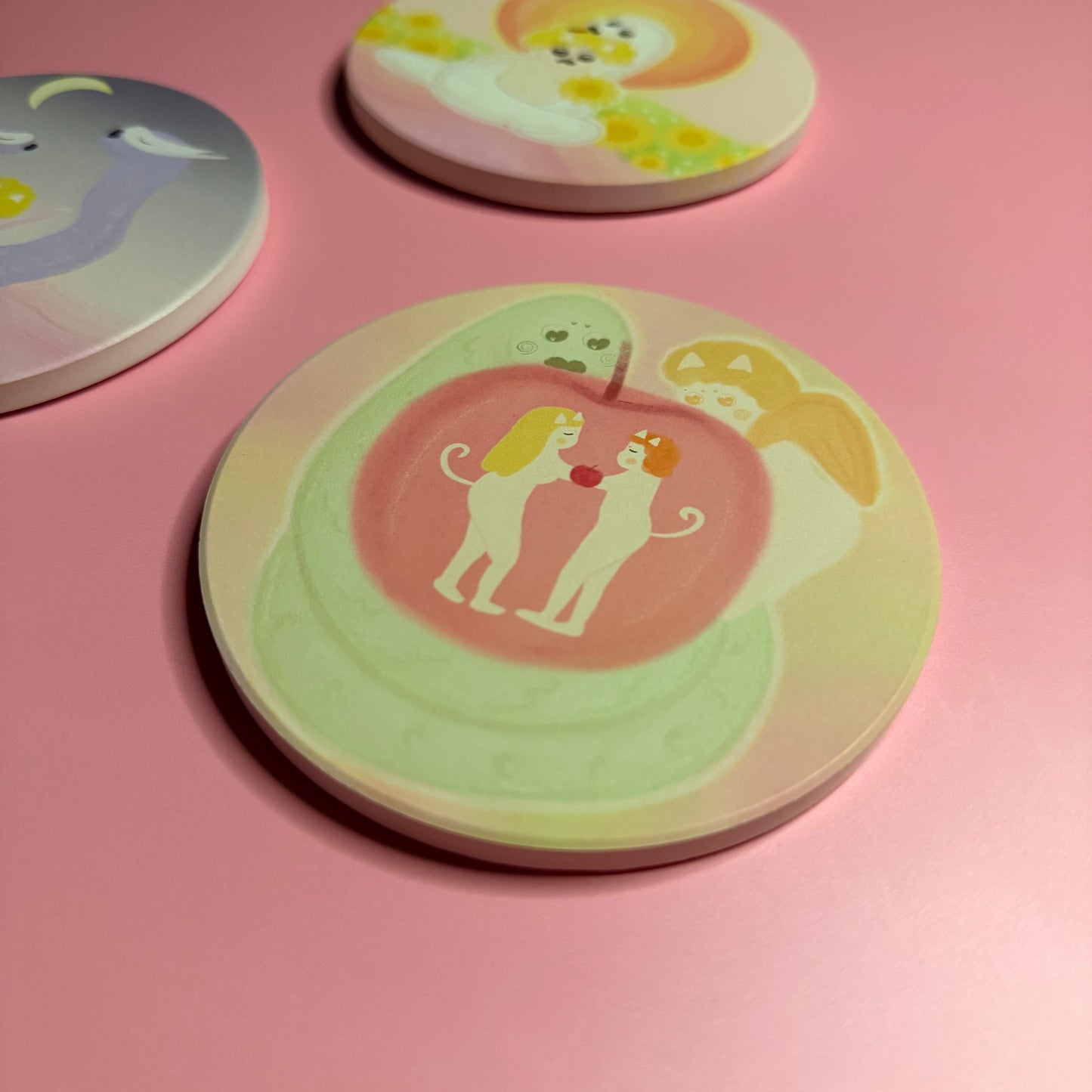 Ceramic Coaster Snake Year Edition